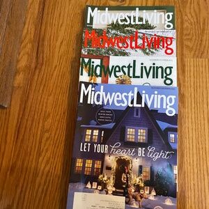 Midwest Living holiday/December magazines 2017,2018,2019,2020